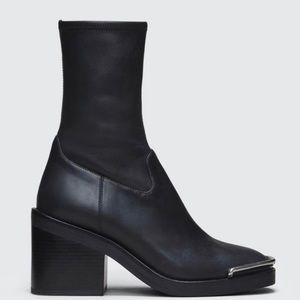 Alexander Wang Hailey boots w/ silver hardware, size 37
